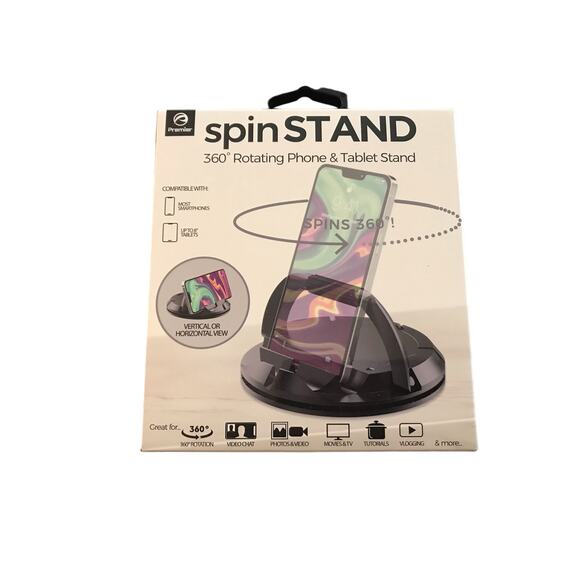 New in box spinStand 360 rotating phone and tablet‎ stand - Picture 2 of 2